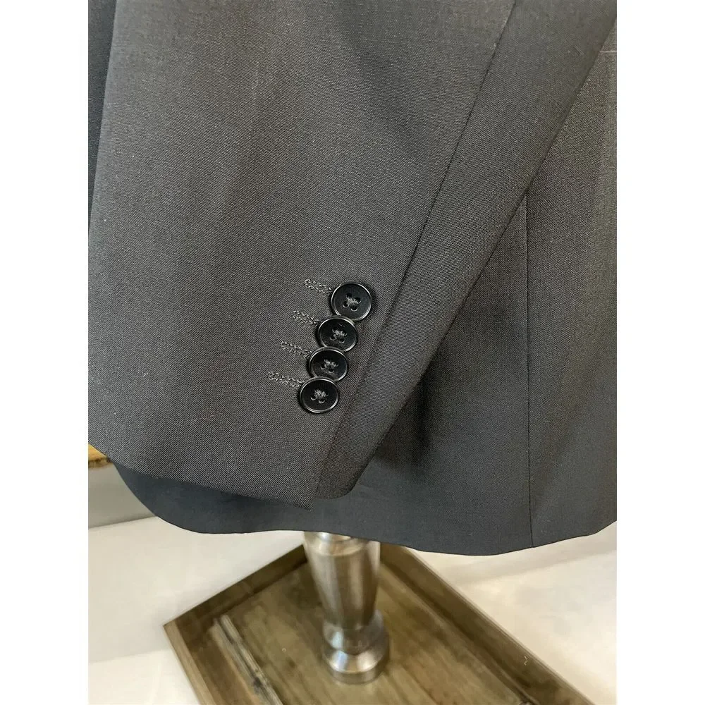 Theory 44R XYLO NP Tailor Extra Slim Black‎ Flex Wool 2Btn Blazer Jacket_9